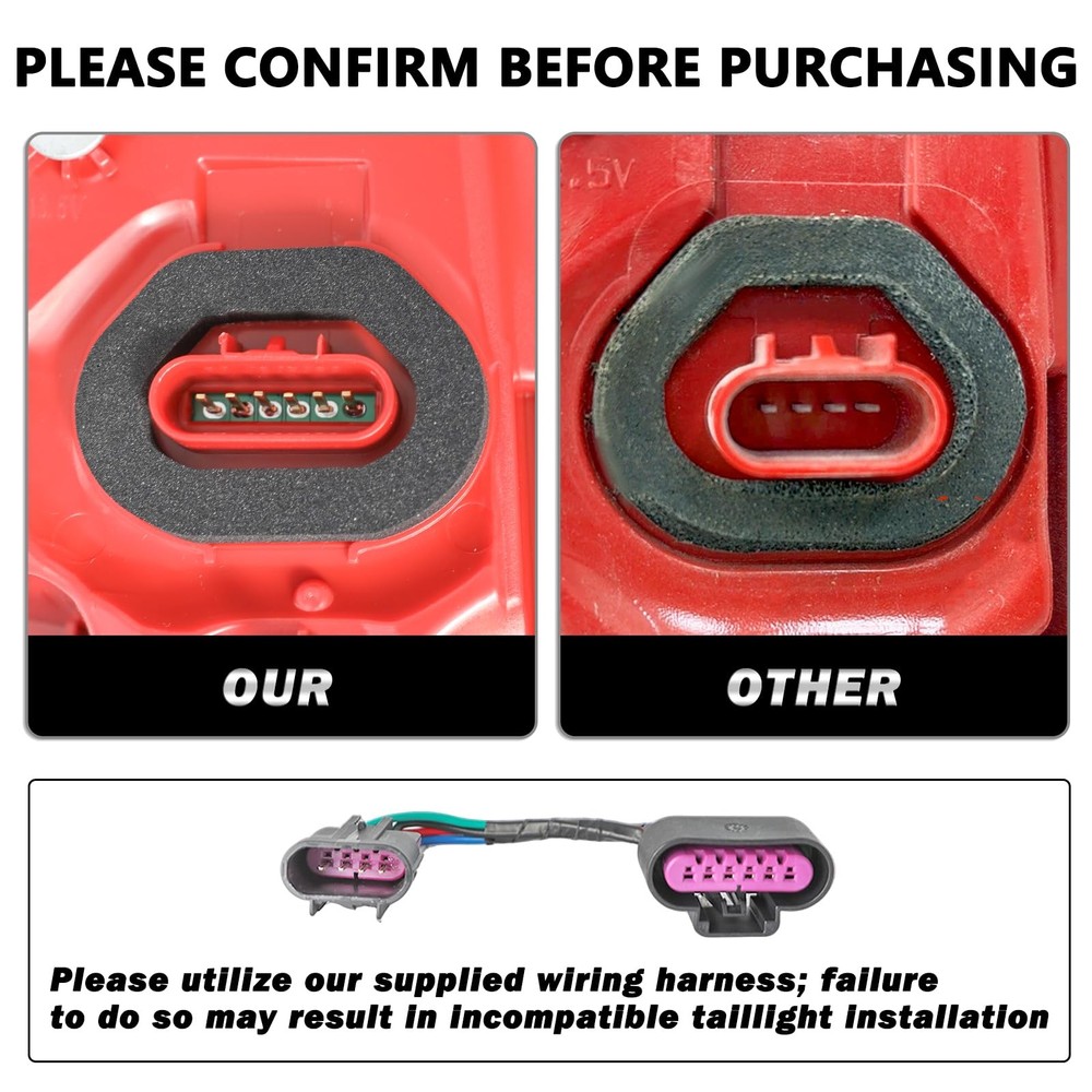 Tail Light Assembly for 2013-2018 ATS Rear Outer LED Bulb Right Passenger Side