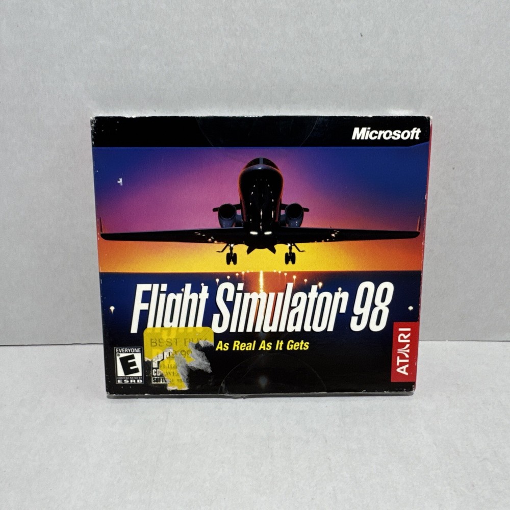 Microsoft Flight Simulator 98 Game Complete PC CD ROM