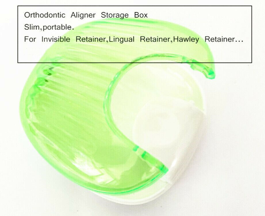 Dental Plastic Orthodontic Lingual Retainer Aligner Case Denture Storage Boxes