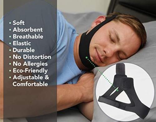 SleepEZzzz SNORING SOLUTION CHIN STRAP Dr Recommended/Safe/Effective/Comfortable