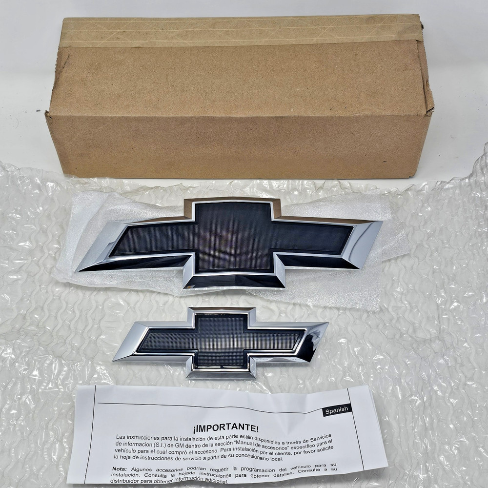 GM Genuine OEM Chrome Bowtie Kit (Front Grille + Tailgate Emblems) 2021-2025