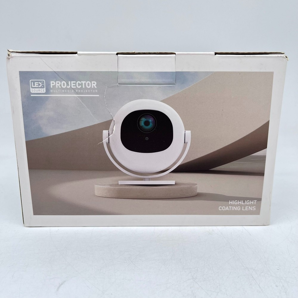 NEW LED Source Highlight Coating Lens Multimedia Projector bundle - White