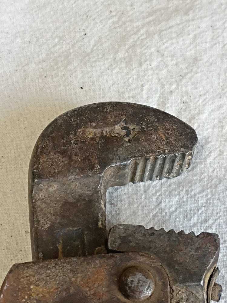 Antique #10 Pipe Wrench A3
