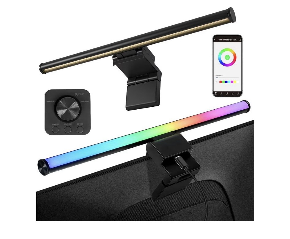 Monitor Light Bar Dual Light Source Music Sync CRI 92