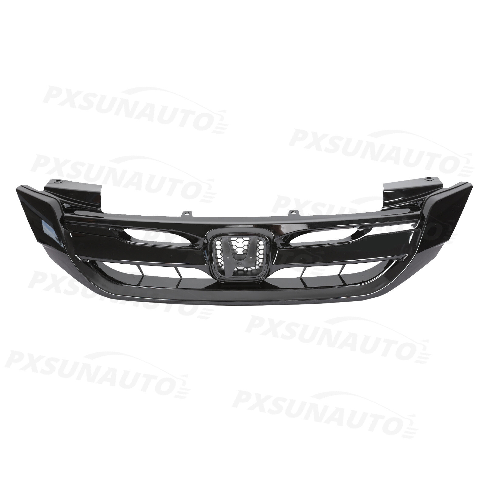 Fit 2013 2014 2015 Honda Accord Gloss Black JDM Mod Style Front Bumper Grille