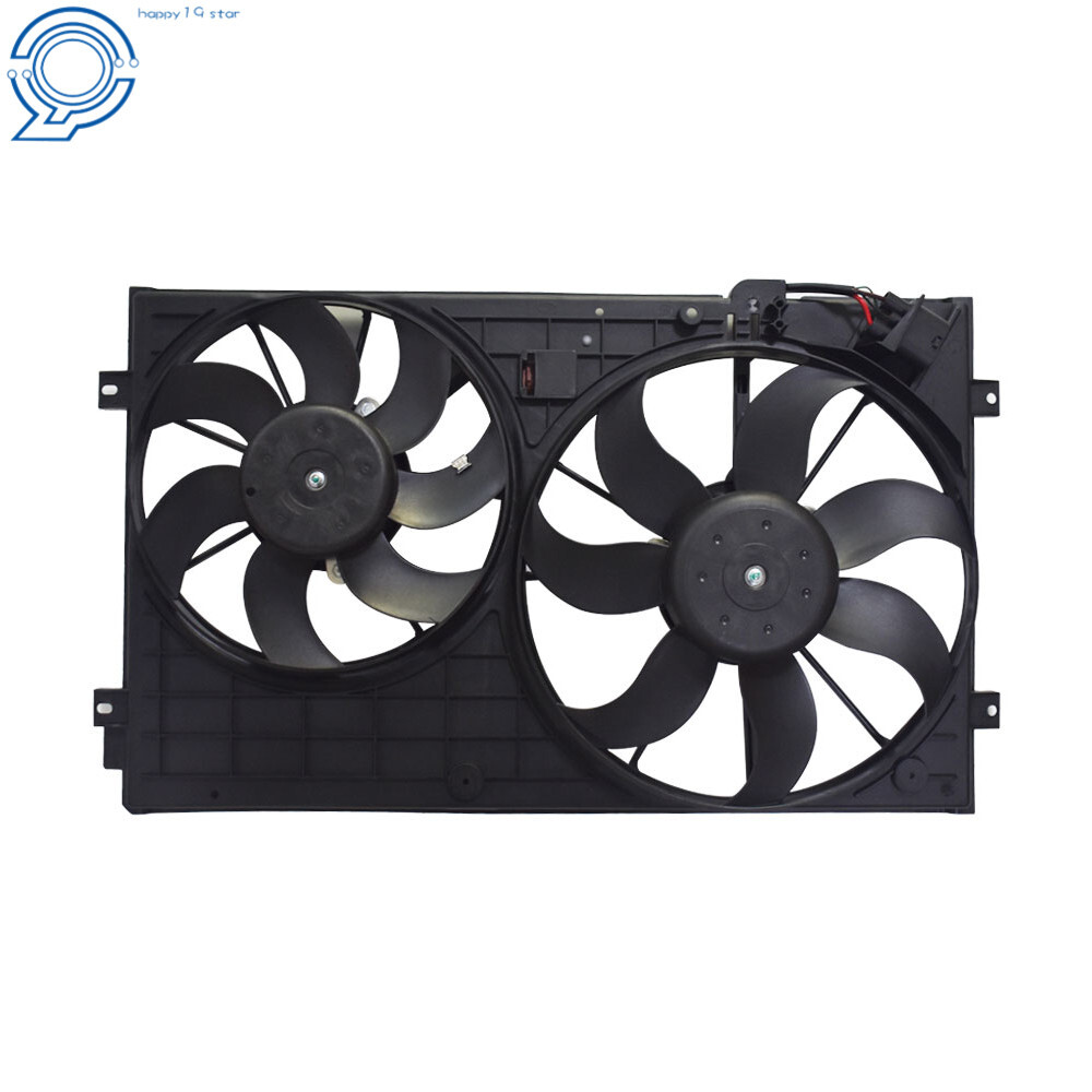 Radiator Cooling Fan Assembly for Volkswagen Golf Jetta Rabbit Beetle 2.0L 2.5L