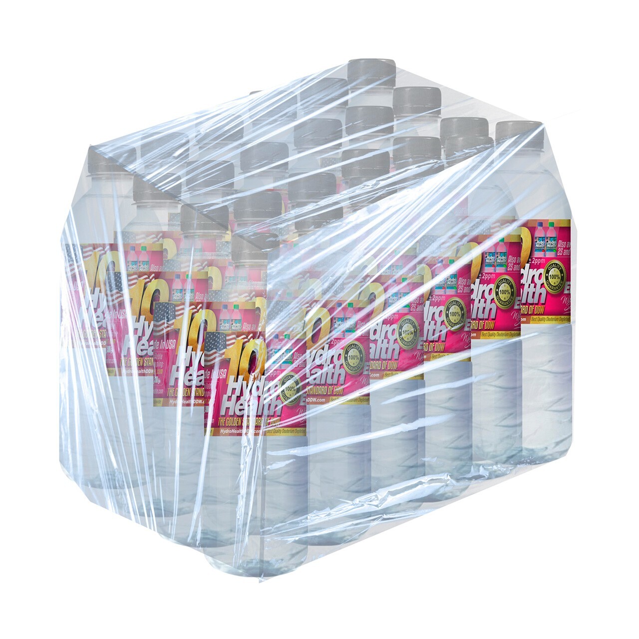 Deuterium Depleted Water 10 ppm Hydro Health 24 pcs x 500ML,free S&H to Cont.US