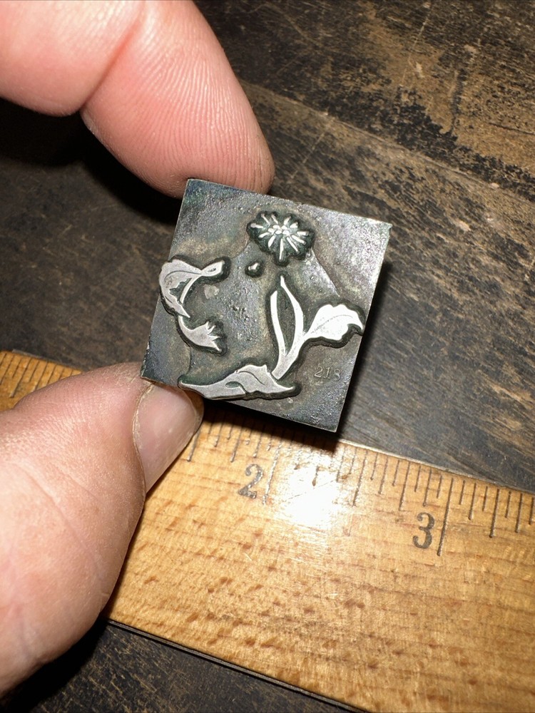 Printing Block ( Beautiful Flower ) Lead Block