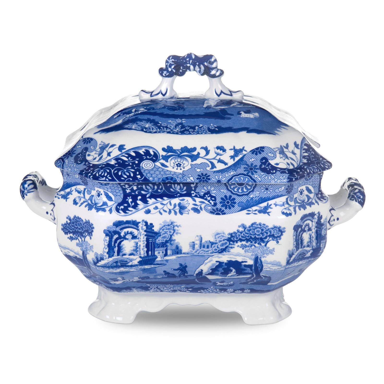 Spode Blue Italian  stunning Covered soup tureen NO  Ladle-----SD154---