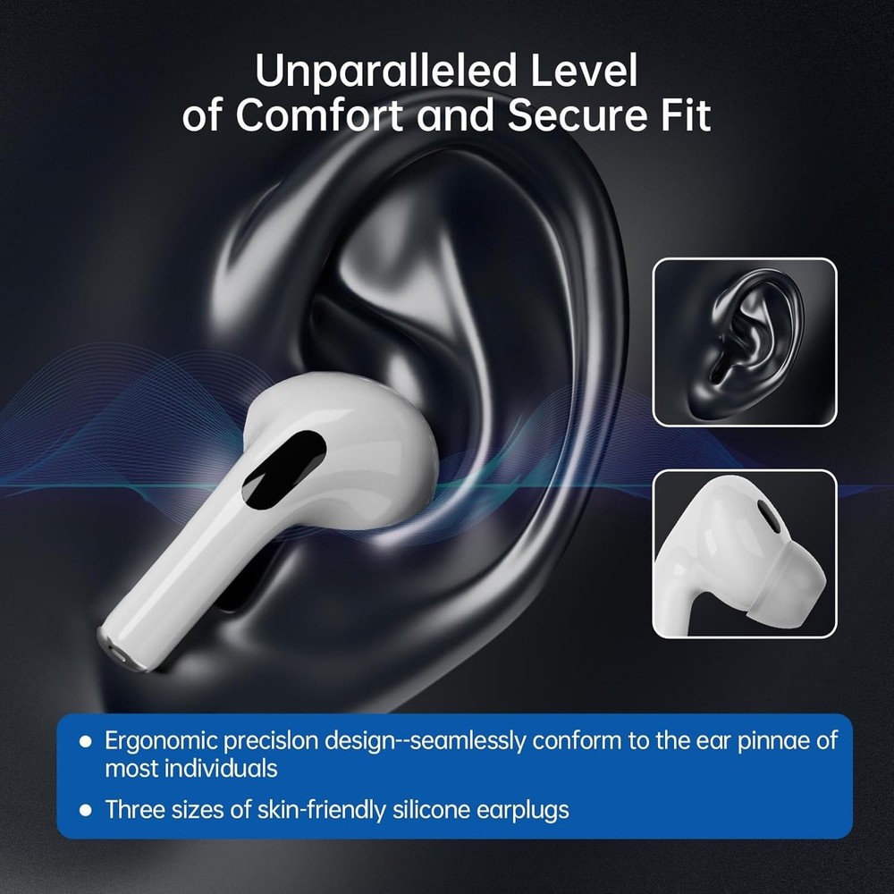 AI Language Translator Earbuds,144 Languages Bluetooth White