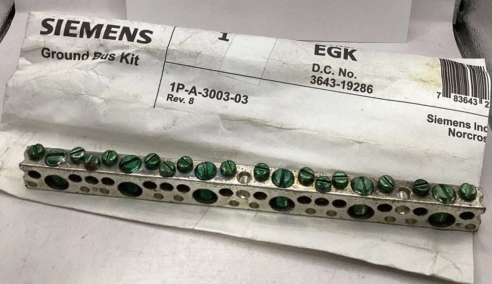 Siemens EGK Ground Bus Kit
