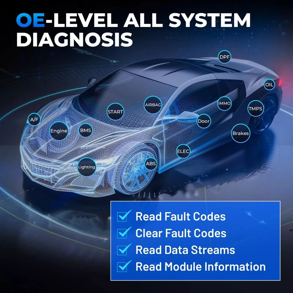 TOPDON AD600 PRO Automotive Diagnostic Scanner Full System Coverage 90+ Brands