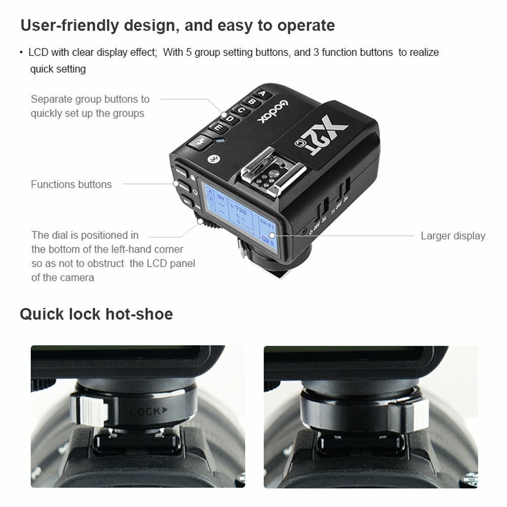 Godox X2T-N Transmitter Trigger TTL 2.4G Bluetooth Mobile For Nikon Camera Flash