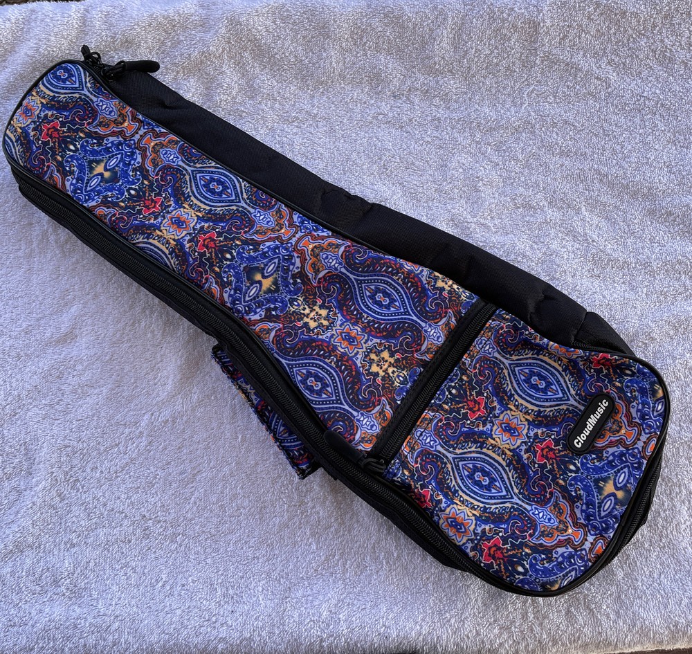 CLOUDMUSIC Ukulele Case For Concert With Backpack Strap Hippie