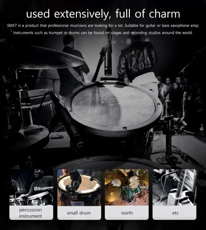 Shure SM57 Wired Dynamic Instrument Microphone - SM57