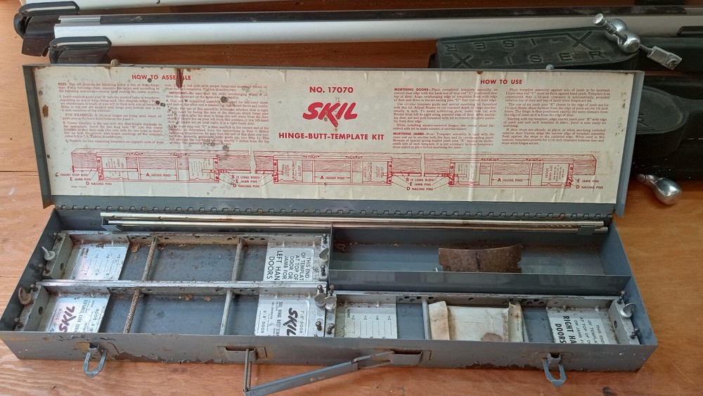 Vintage Skill Hinge-Butt Template Kit, Model 17070
