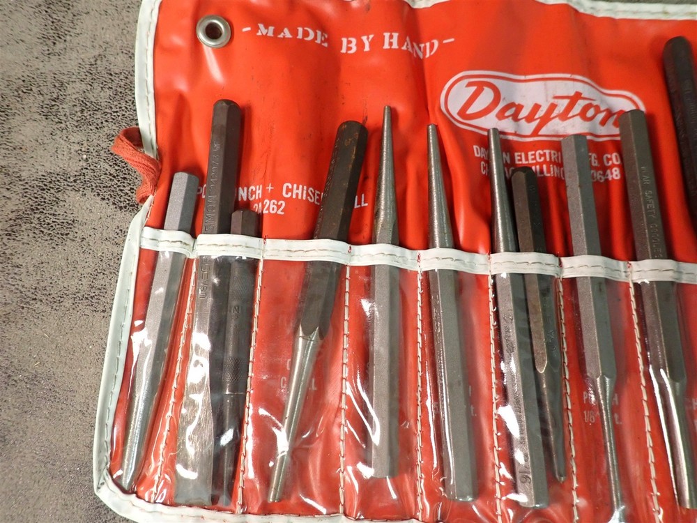 NEW Dayton 2A262 12-Piece Punch + Chisel Roll (BN118)