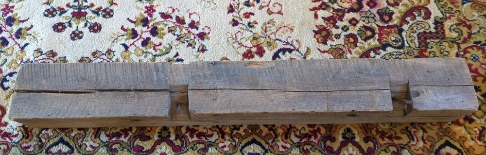 Antique Original Fireplace Mantle Beam 49"x6"x6" Solid, Rustic, Salvage