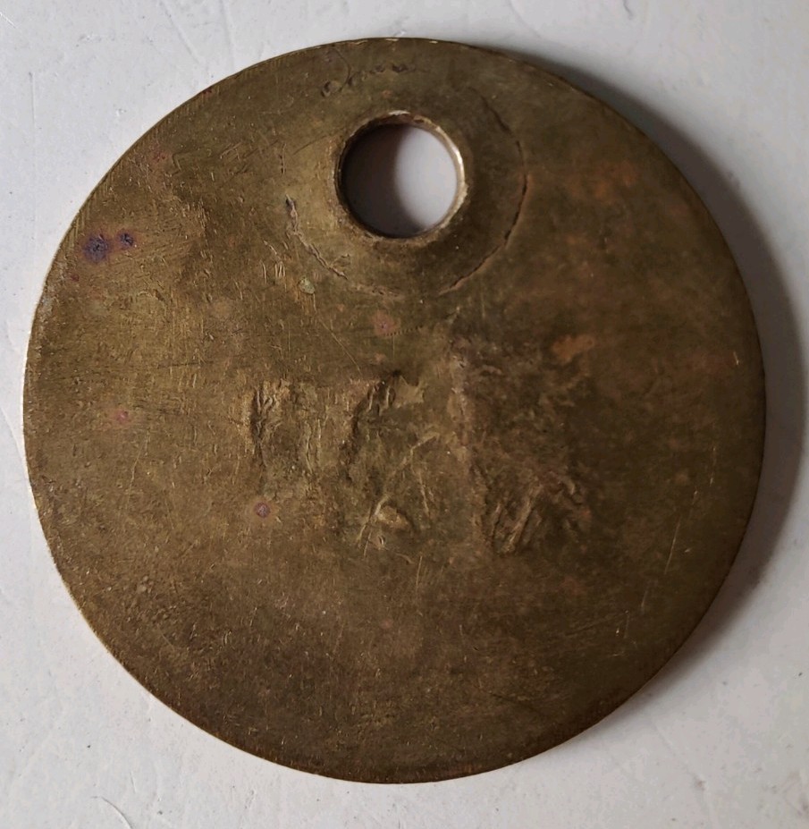 Grimethorpe Colliery Pit Check Tally Token marked Grimethorpe Colliery 97