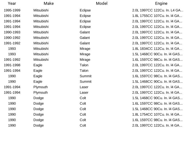 Herko Ignition Control Module HLX061 For 89-99 Mitsubishi Dodge Eagle