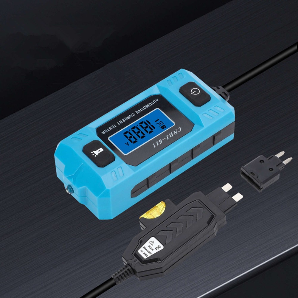 Portable Car Current Tester Meter 0.01A-19.99A Range for Electrical Diagnostics