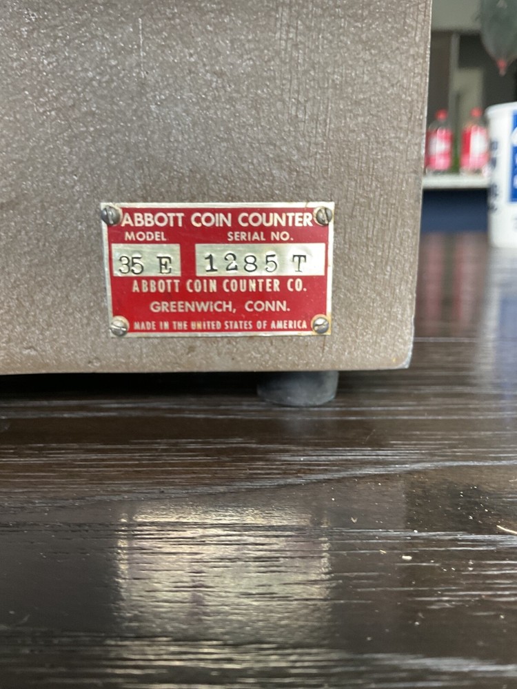 abbott 35E electronic coin counter