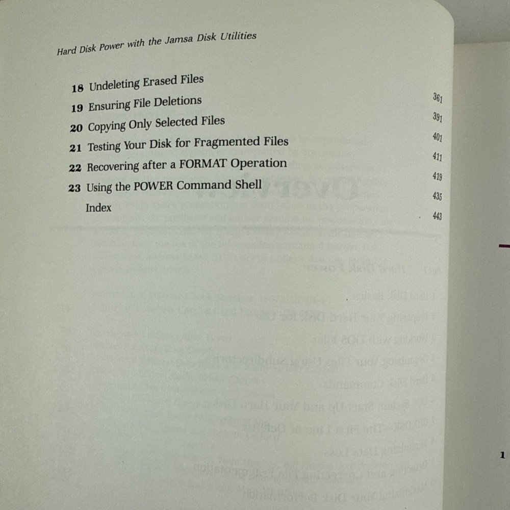 DOS Hard Disk Power Jamsa Disk Utilities Book 2 Disks Max PC Performance Vintage