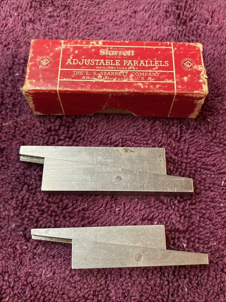 Vintage Starrett adjustable parallels 154-a And 154-b