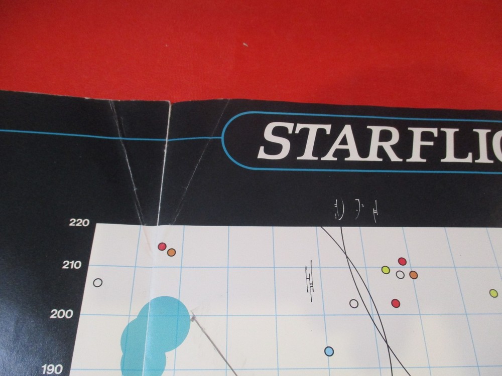 Starflight Commodore Amiga Computer Game Starmap Map Poster Insert ONLY