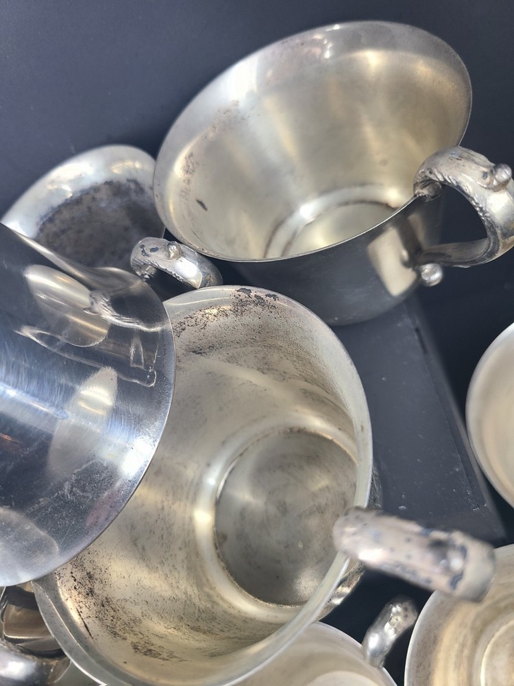 Vintage Towle/ISC Silver Plated Coffe Cup Set Of 12