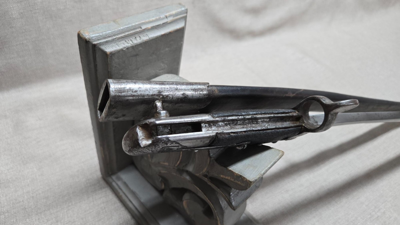 DANISH MODEL 1867 REMINGTON ROLLING BLOCK RIFLE SWORD BAYONET WITH SCABBARD