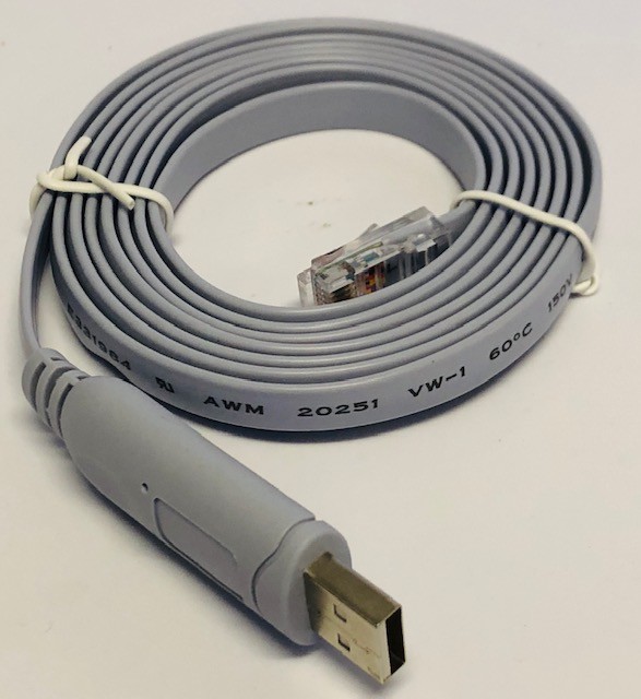 CAB-CONSOLE-USB-RJ45 Console Cable, 10ft FTDI Cisco Extra Long