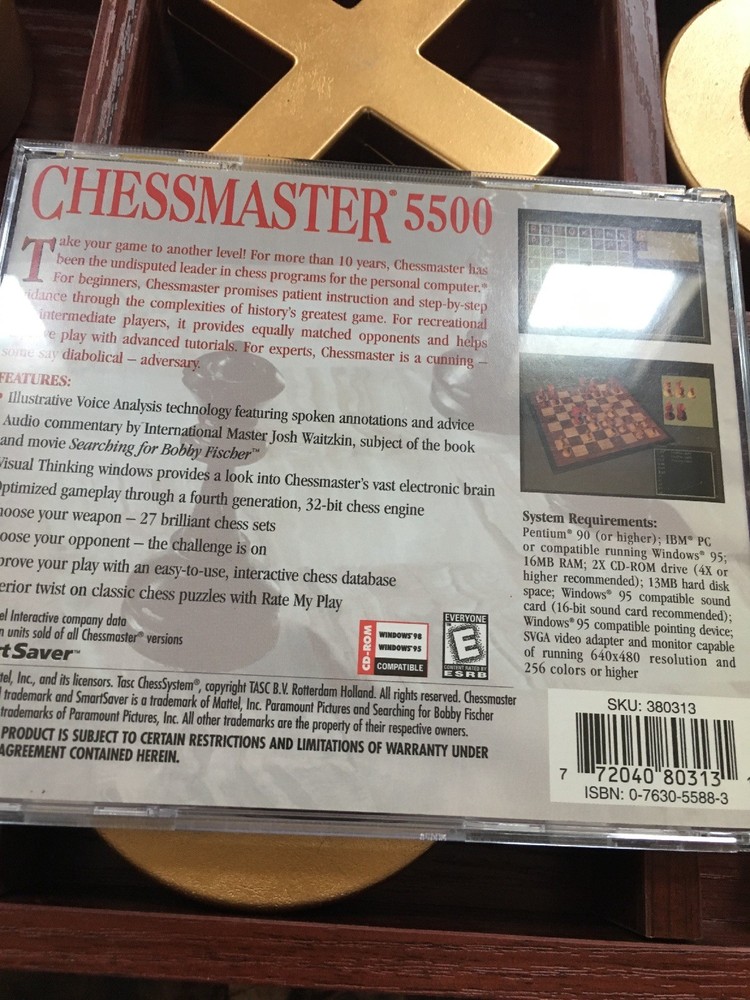 CHESSMASTER 5500 FOR WINDOWS 95 & 98