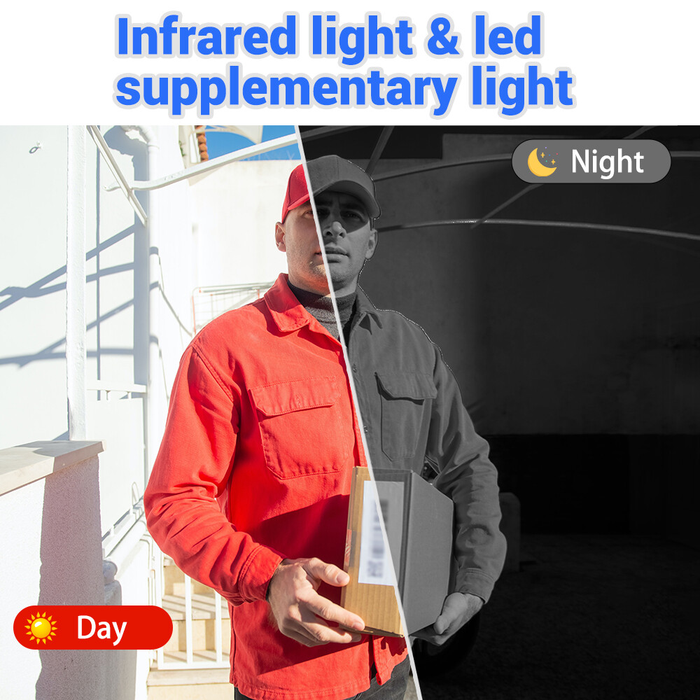 1080P 2.4G Wireless Smart Visual Intercom Video Doorbell Camera with IPS Screen