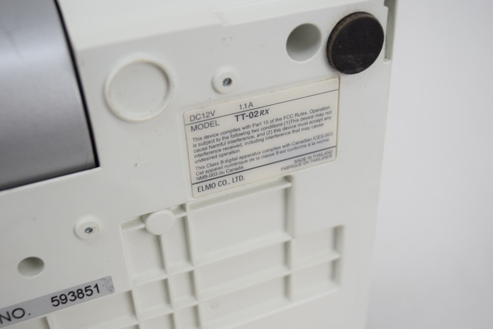 ELMO TT-02RX Document Camera Presenter White Class