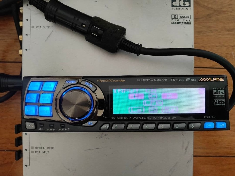 ALPINE PXA-H700 Multimedia Processor w/ Commander Tested Used From Japan