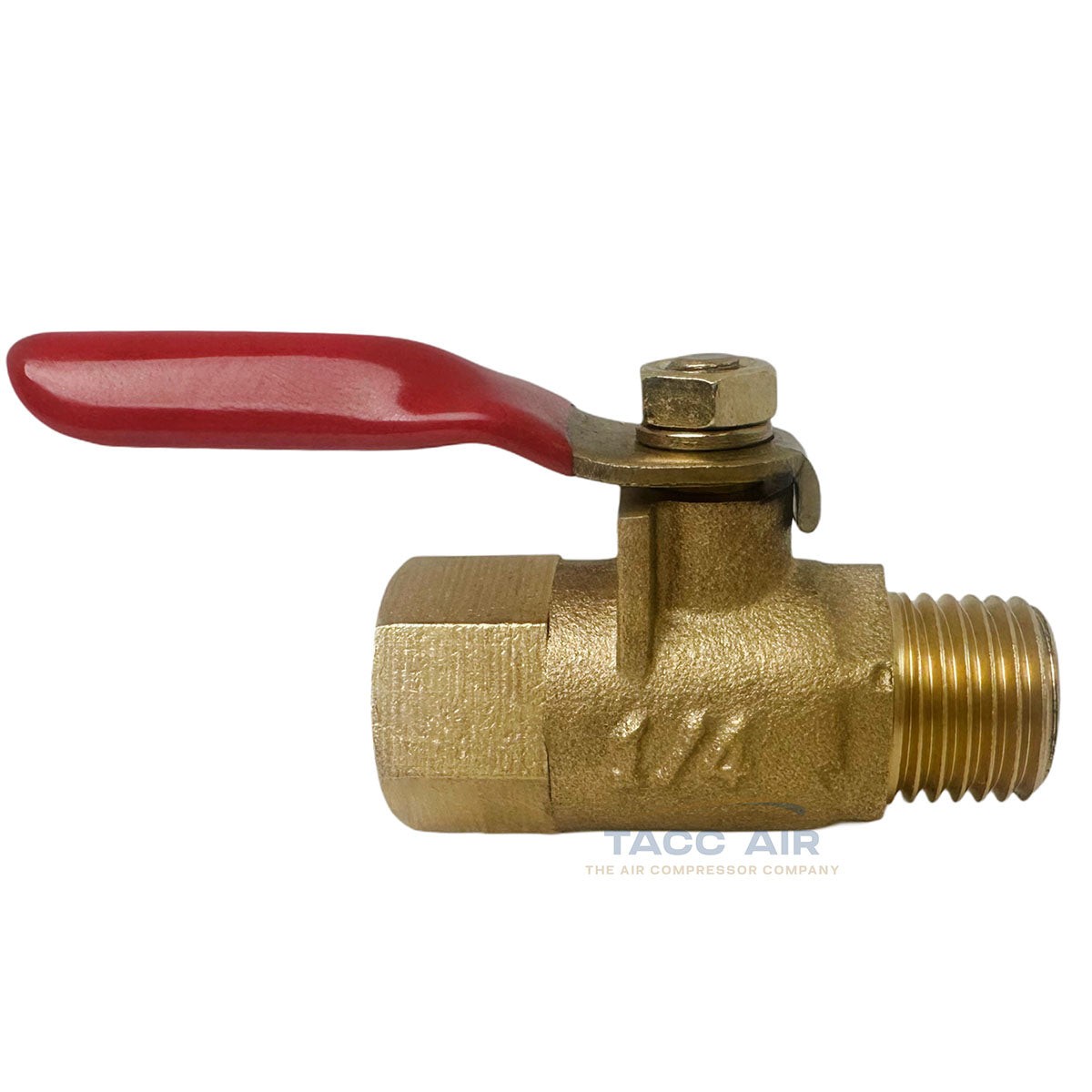 1/4" Female X 1/4" Male NPT Ball Valve Shut Off Water Air Tank Drain Brass