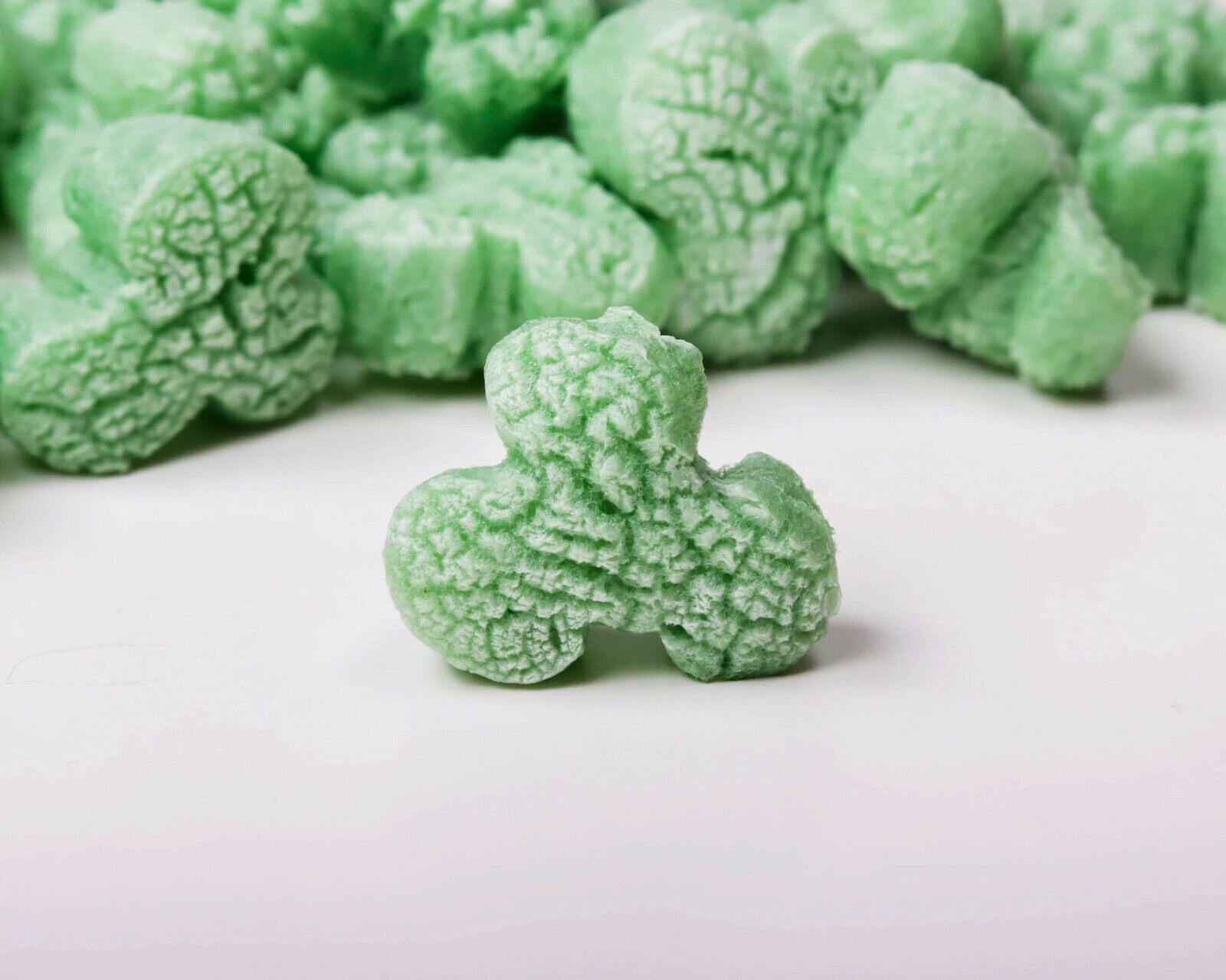 FunPak Packing Peanuts Green Shamrocks  1.5 cu ft Compostable Biodegradable