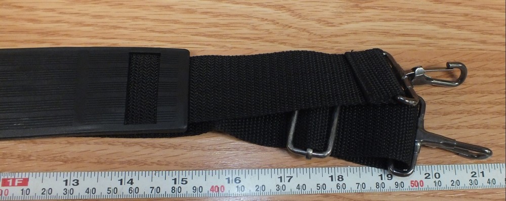 Unbranded Solid Black Nylon Camera Bag / Luggage Strap Only w/ Shoulder Support