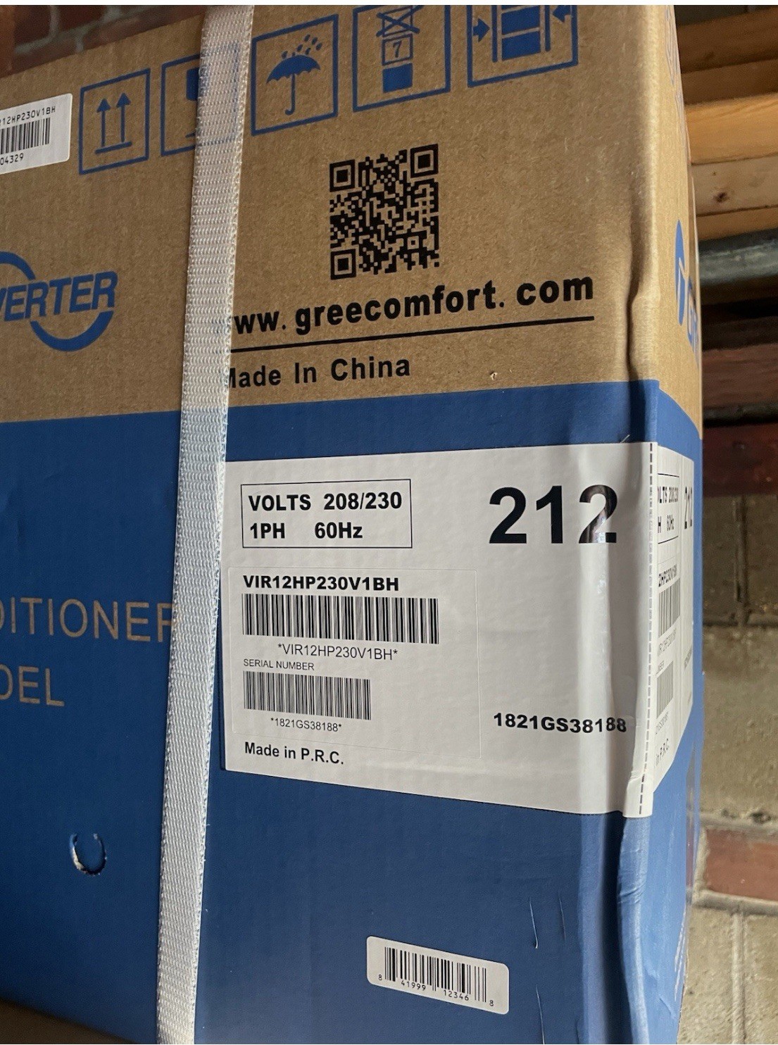 Gree - VIR12HP230V1BH - VIREO 12,000 BTU 230V (Indoor Unit Only) #1