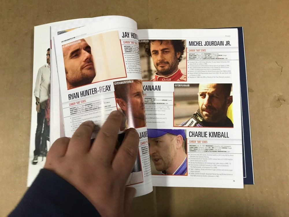 Indianapolis 500 Official Racing Program - May 26, 2013