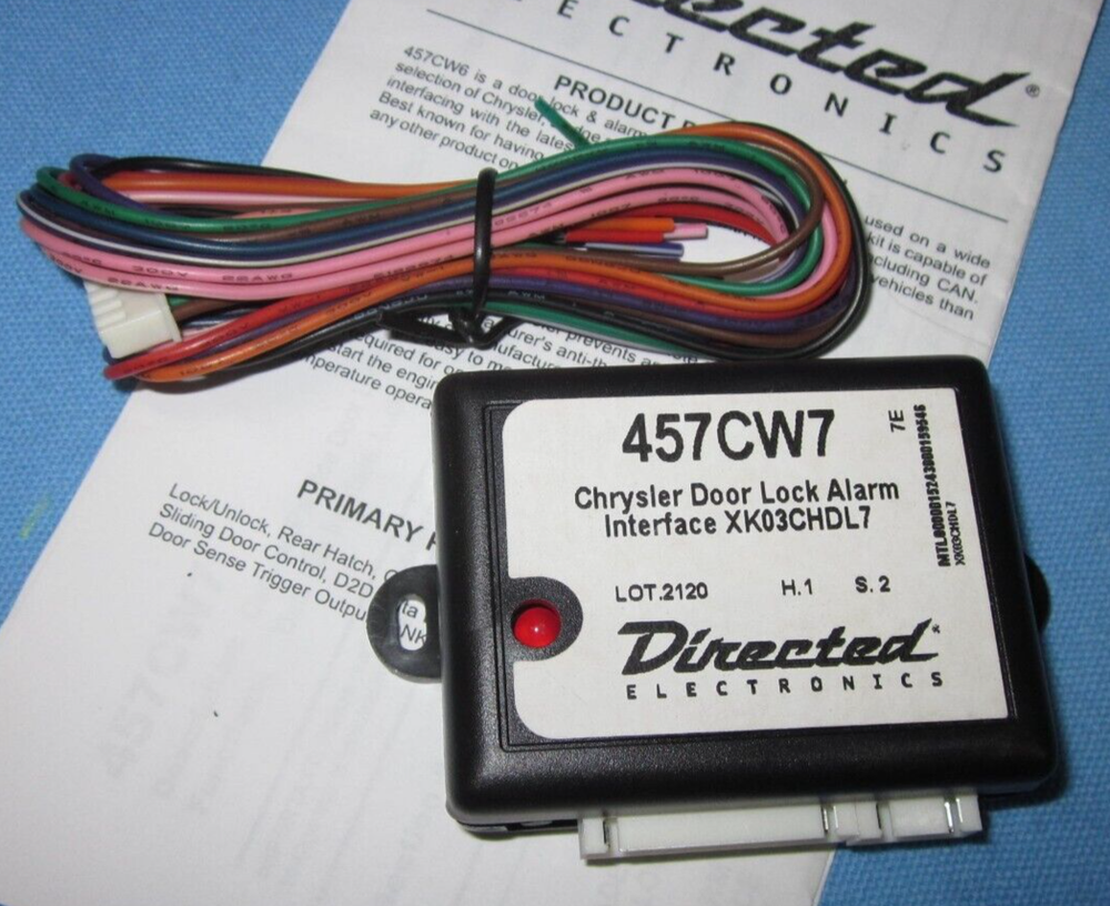 Directed Electronics 457CW7 Door Lock Alarm Interface for Select Chrysler Models