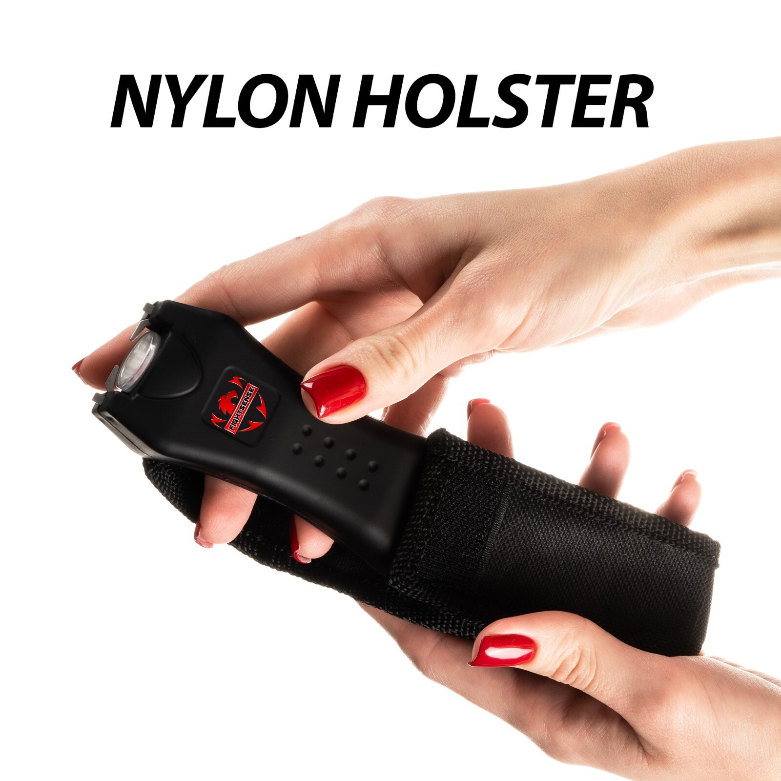 FIGHTSENSE Rechargeable Stun Gun 10 Mil Volts With Led Light Extremely Powerful