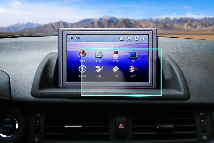 Crystal Clear Screen Protector for 2012 Lexus CT200H Vehicle Navigation
