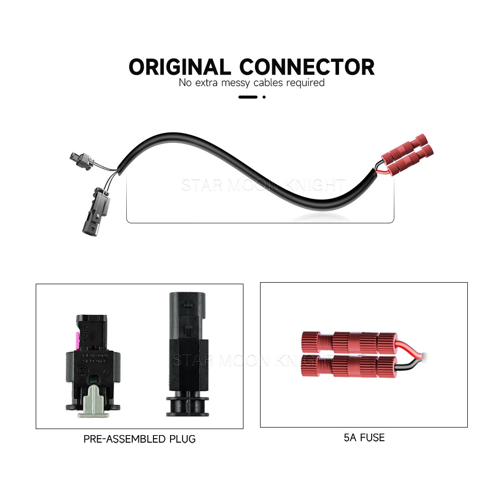 Quick Connect Cable Wire For BMW Navigation Connect Media Power plug R nineT