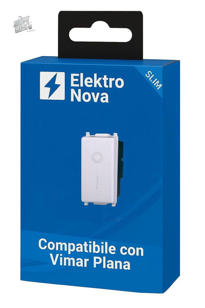 2P 16A White Compatible Vimar Plana 0402 Bipolar Switch