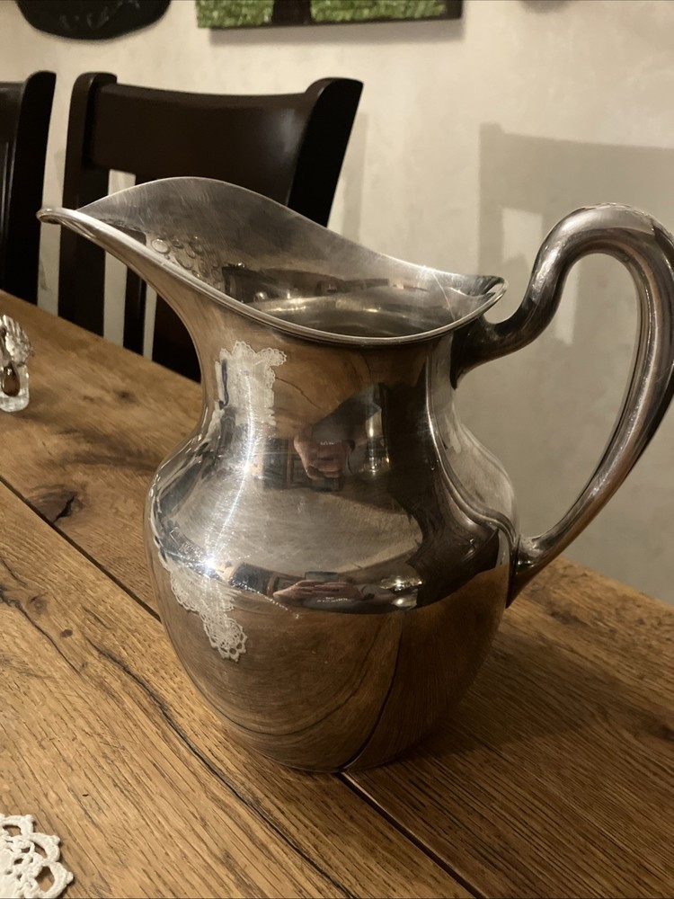 Antique Sheffield Silver Co. Silverplate Water Pitcher Art Deco Pairpoint