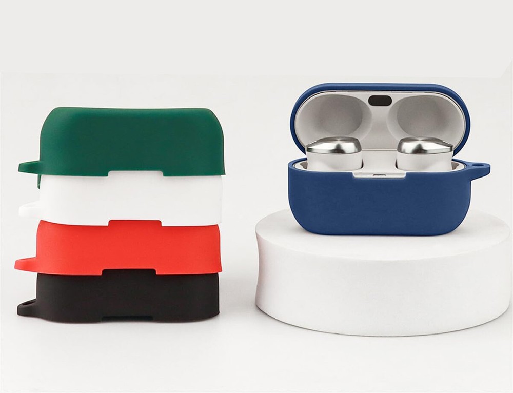 Shockproof Silicone Case Earbuds Pouch Cover W/ Clip Hook for Technics EAH-AZ80