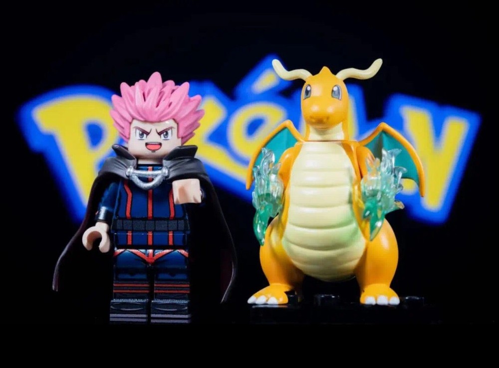 Custom Molded Figurine Accessory - Pokemon Lance  /  Dragonite