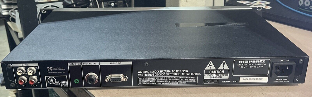 MARANTZ PMD560 SOLID STATE PROFESSIONAL